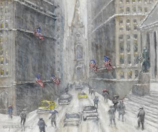 Guy Arthur Wiggins - Wall Street, Winter