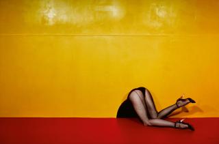 Guy Bourdin - \'Mousehole\', Charles Jourdan, Autumn 1979