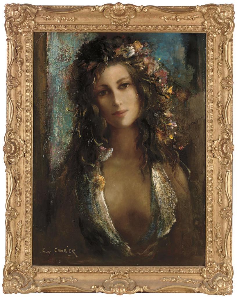 Guy Cambier - Orphélie aux cheveux fleuris