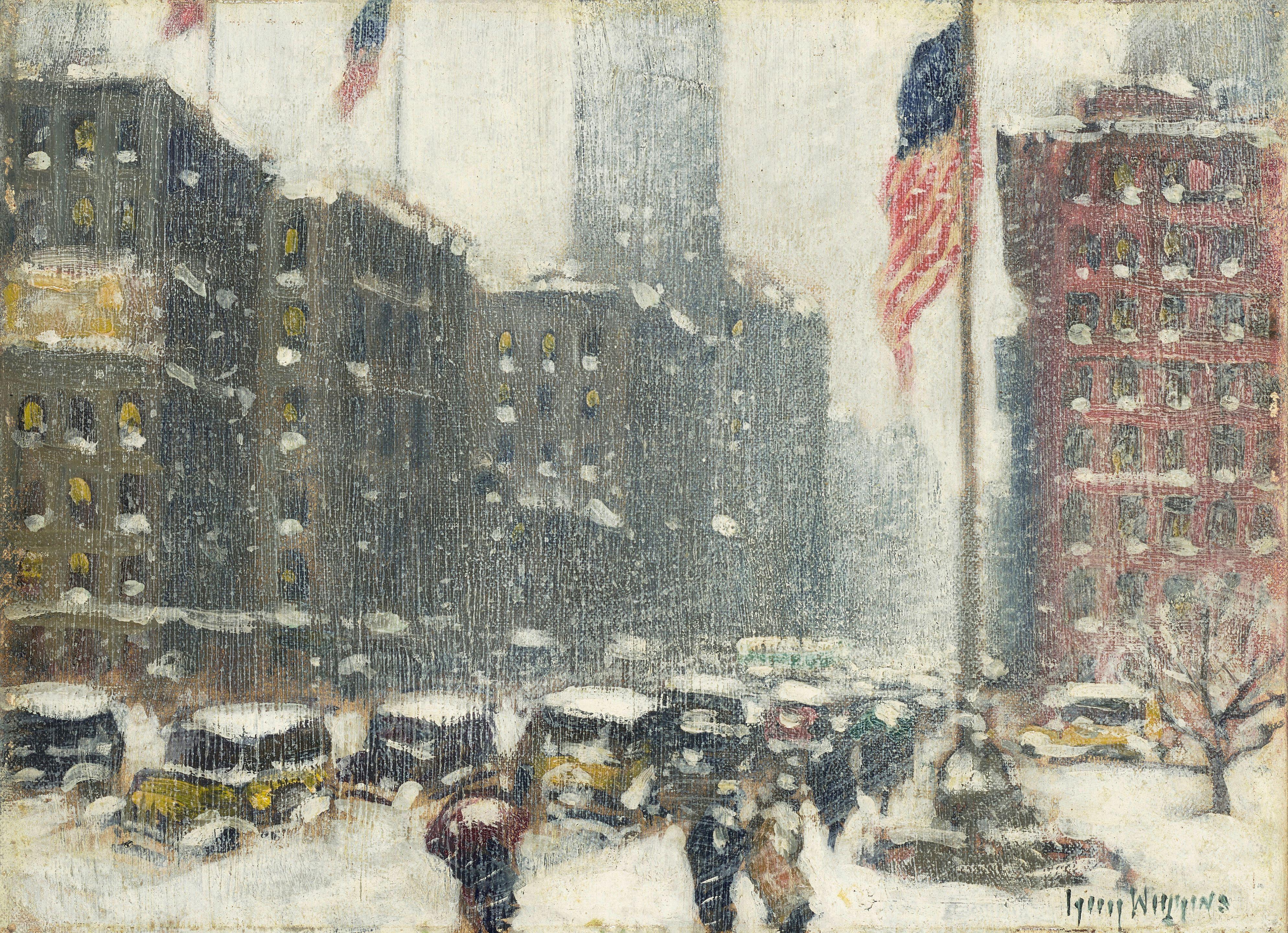 Guy Carleton Wiggins - 5th Avenue at Madison Square