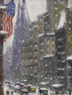 Guy Carleton Wiggins - 5Th Avenue Winter