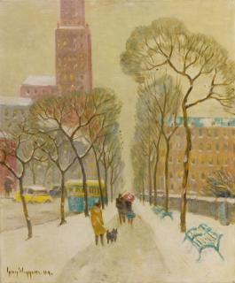 Guy Carleton Wiggins - A Walk Along 5Th Ave