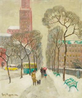 Guy Carleton Wiggins - A Walk Along 5th Avenue