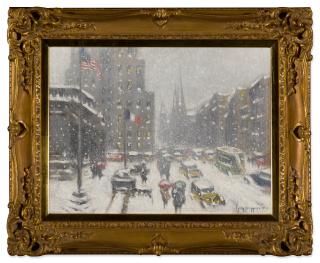 Guy Carleton Wiggins - At the Library, New York