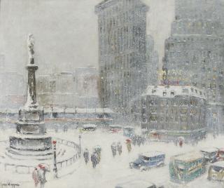 Guy Carleton Wiggins - Columbus Circle