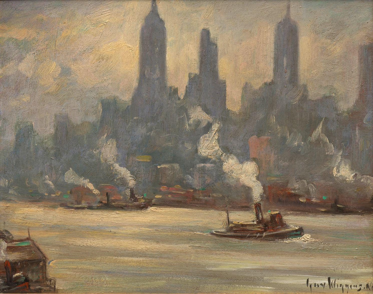 Guy Carleton Wiggins - Morning on the River