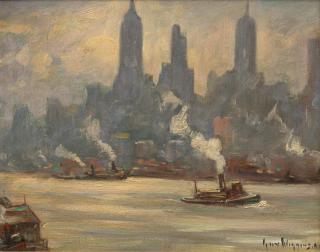 Guy Carleton Wiggins - Morning on the River