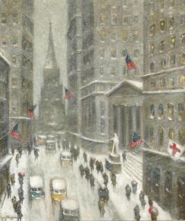 Guy Carleton Wiggins - Wall Street Winter