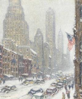 Guy Carleton Wiggins - Winter--Fifty-Seventh Street Towers