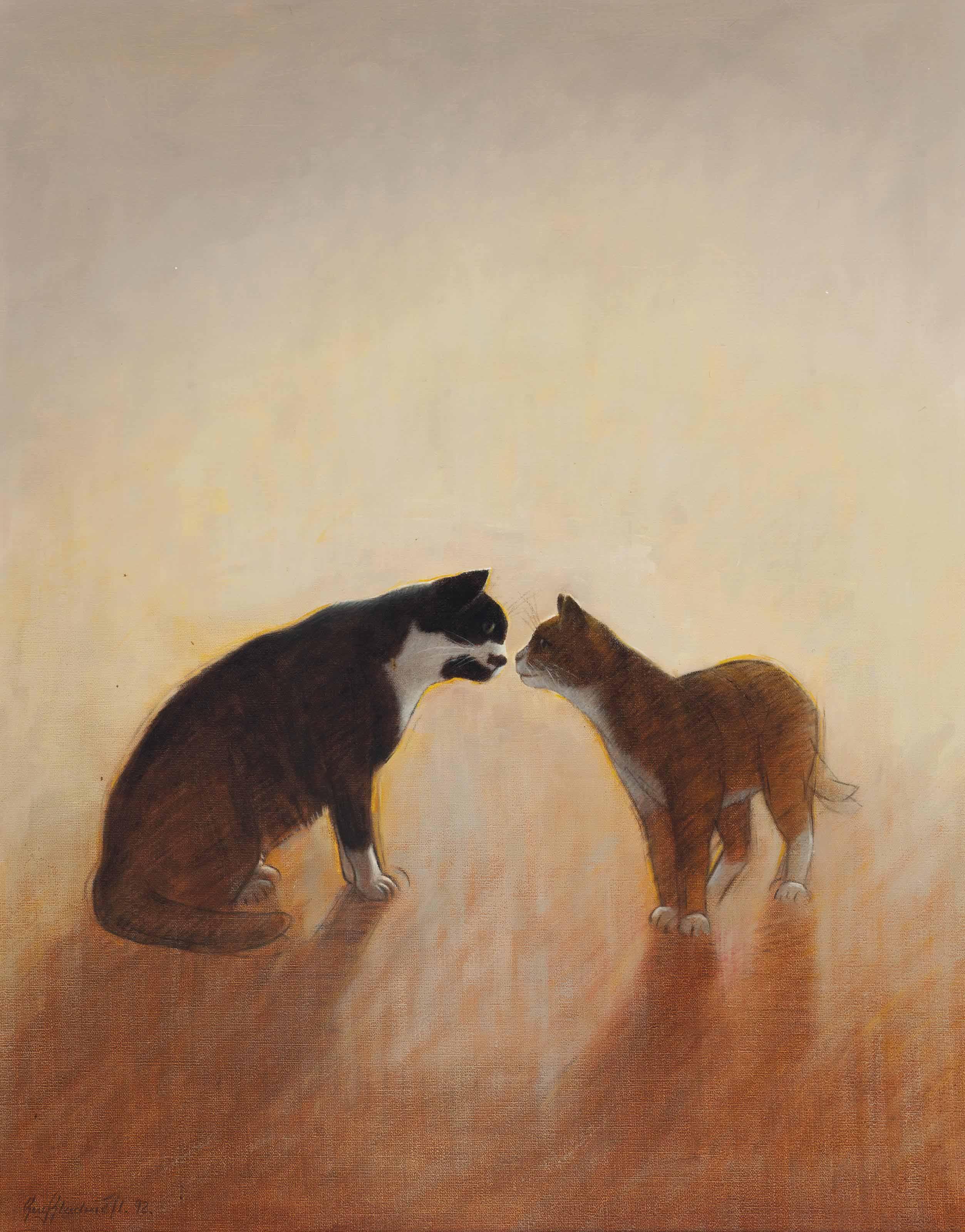 Guy Gladwell - Two cats