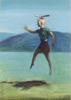 Guy Pene Du Bois - Boy with Propeller Beanie