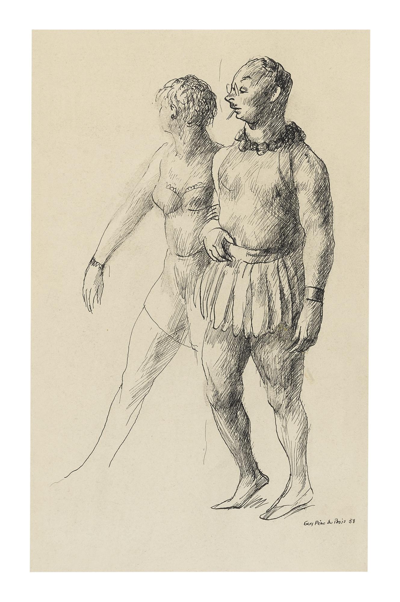 Guy Pène Du Bois - Man And Woman At The Masquerade