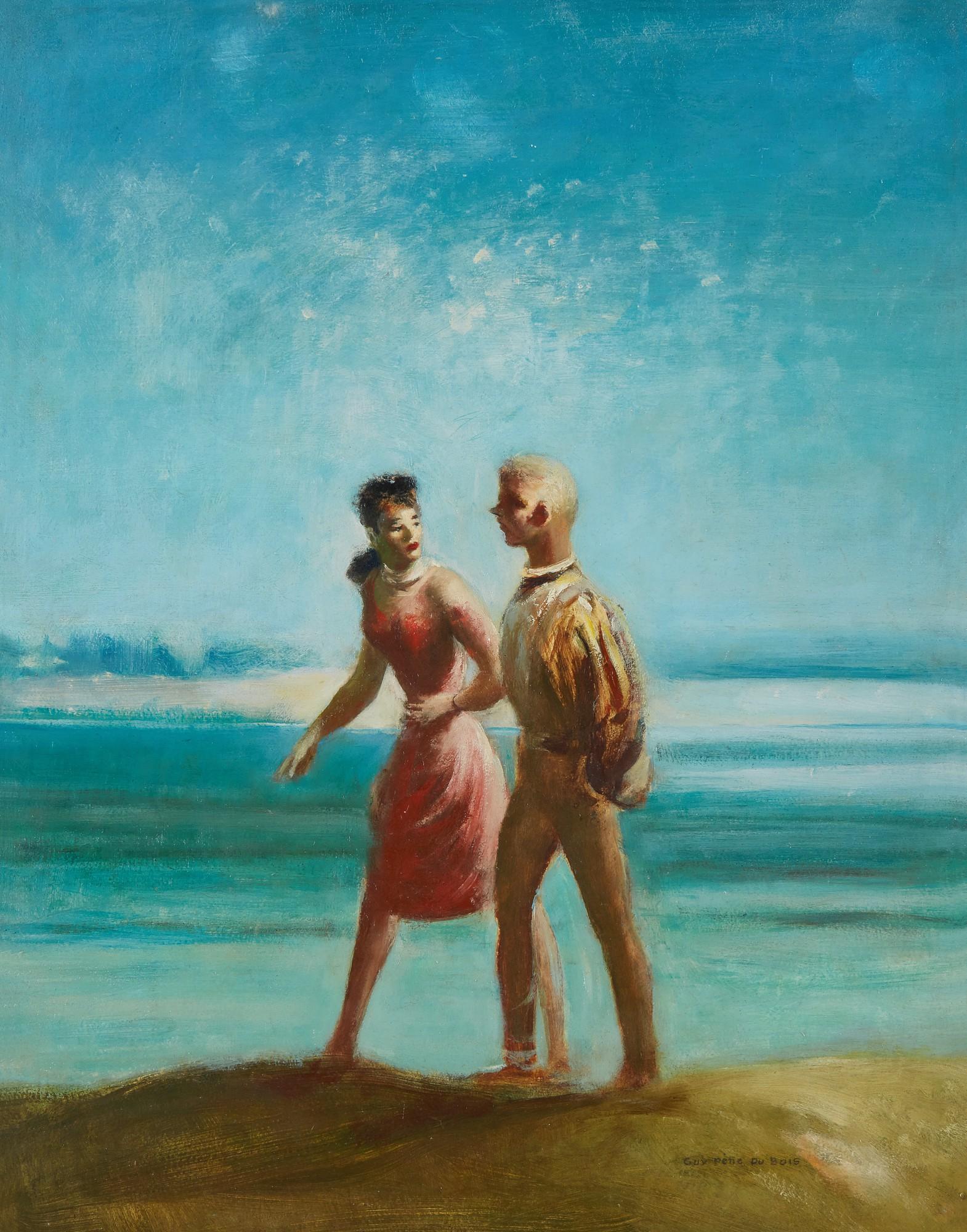 Guy Pène Du Bois - Untitled (Two Figures)