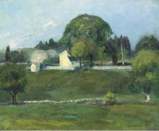 Guy Pene du Bois - White House In A Landscape