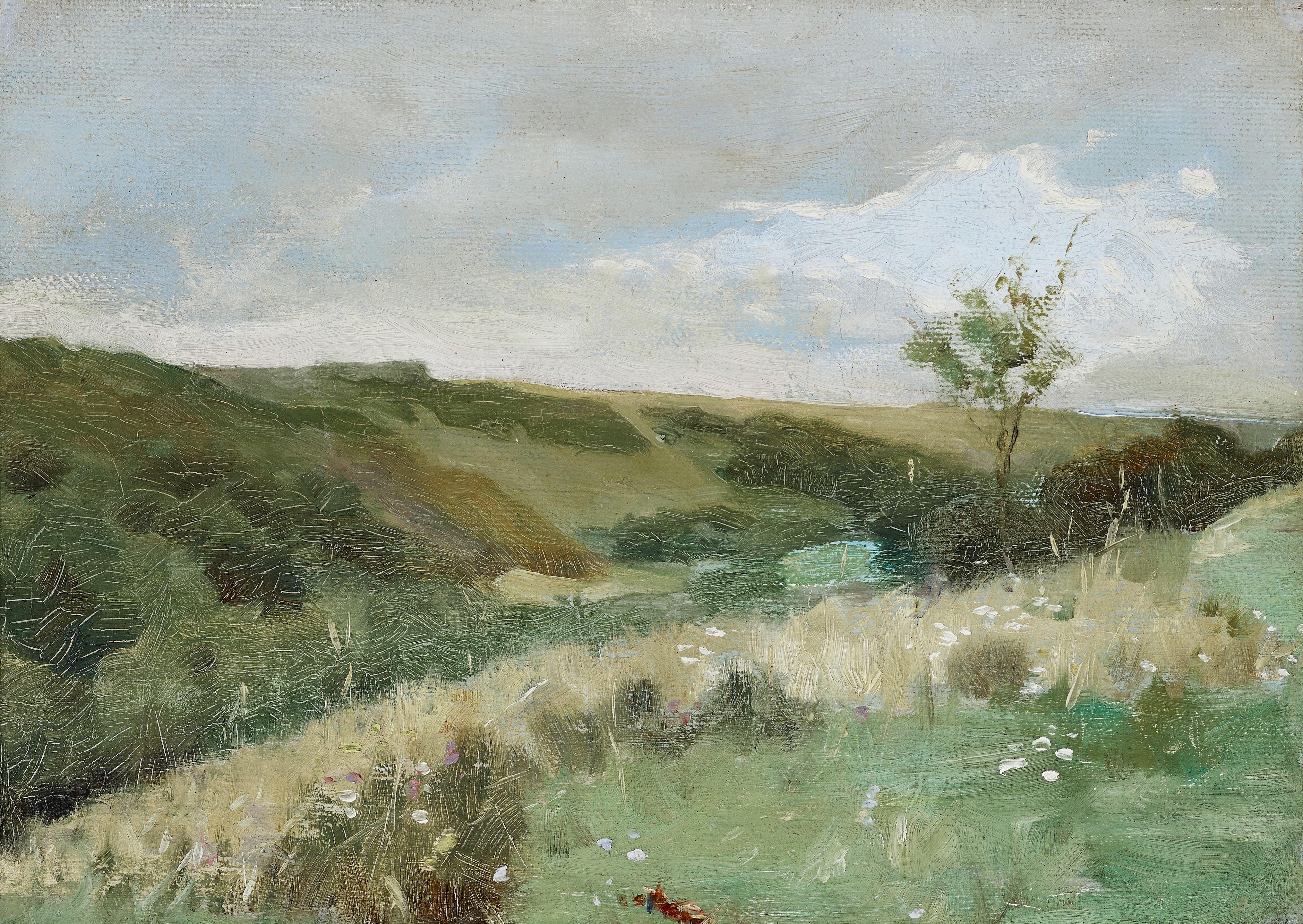 Guy Rose - Giverny Hillside