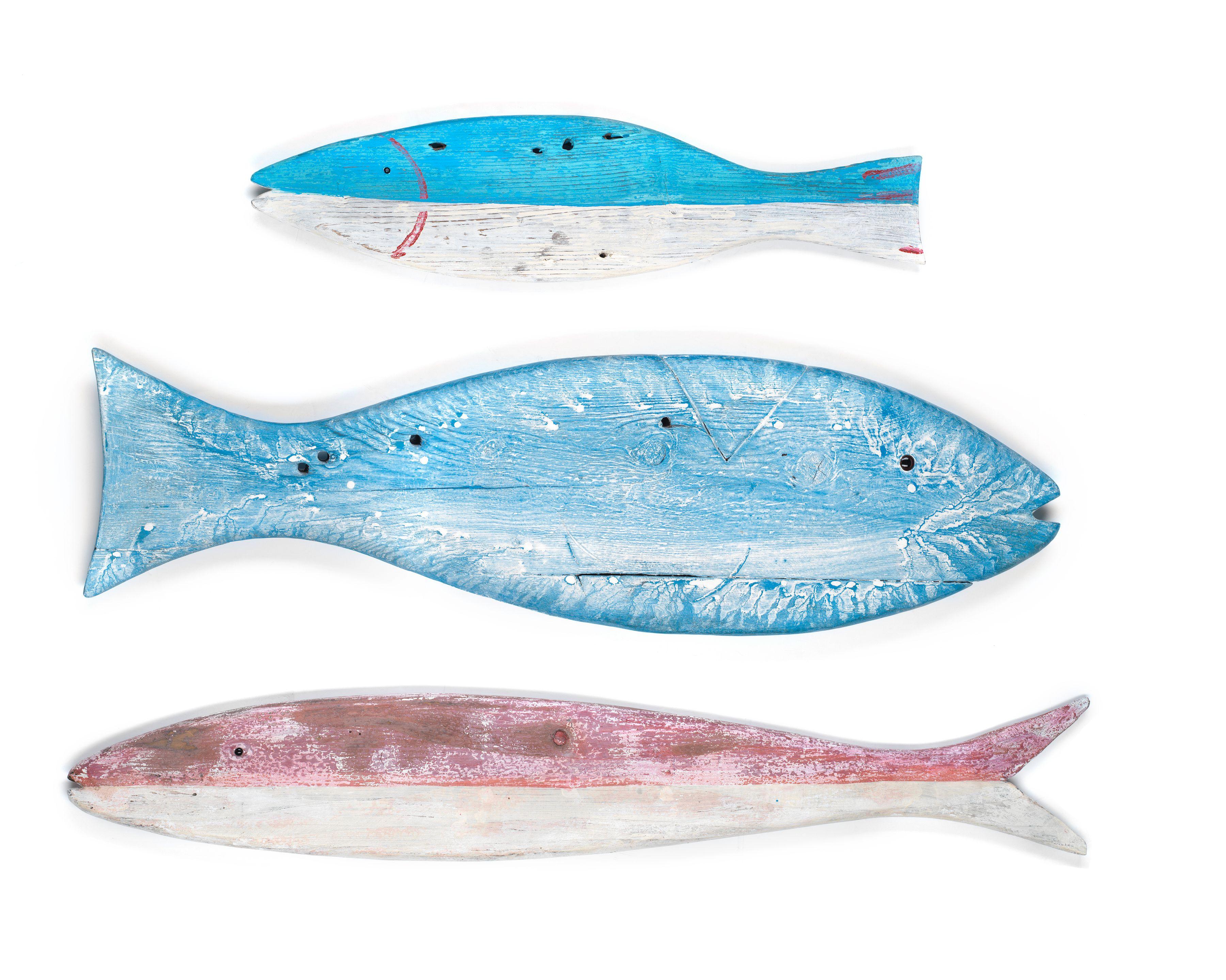 Guy Taplin - Blue Fish, Small Blue Fish and Pink Fish