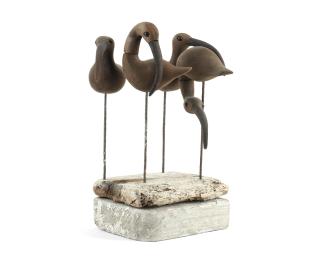 Guy Taplin - Four Shorebirds