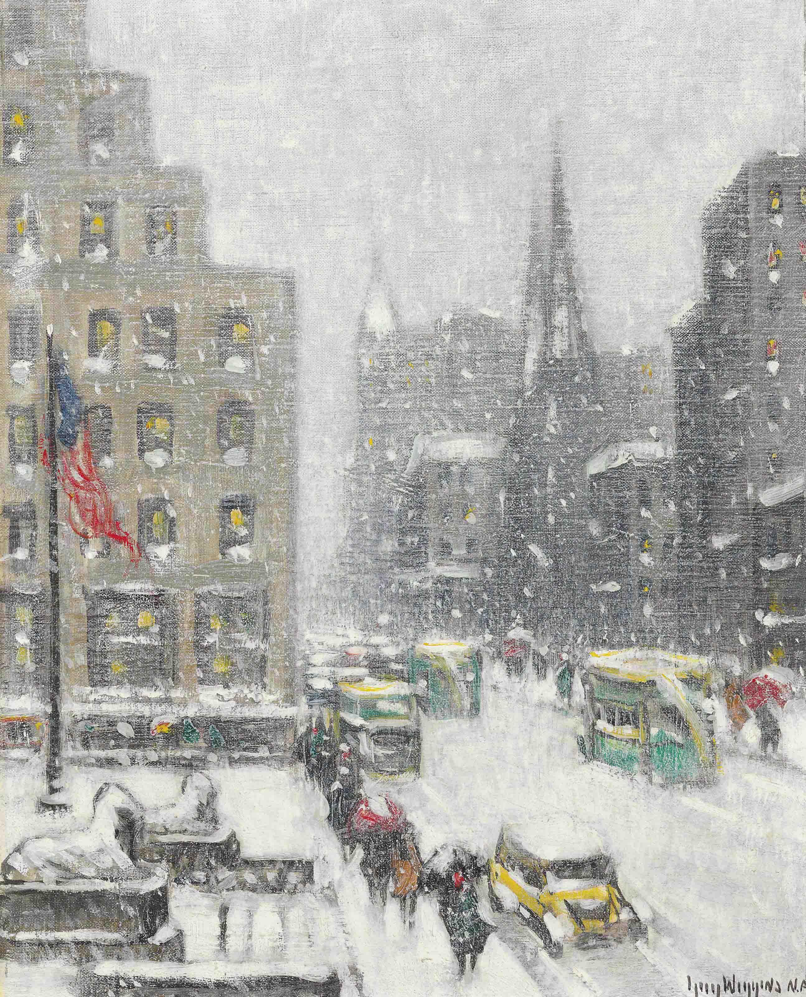 Guy Wiggins - At the Library, Winter