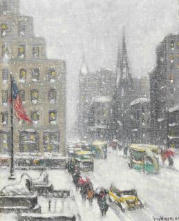 Guy Wiggins - At the Library, Winter