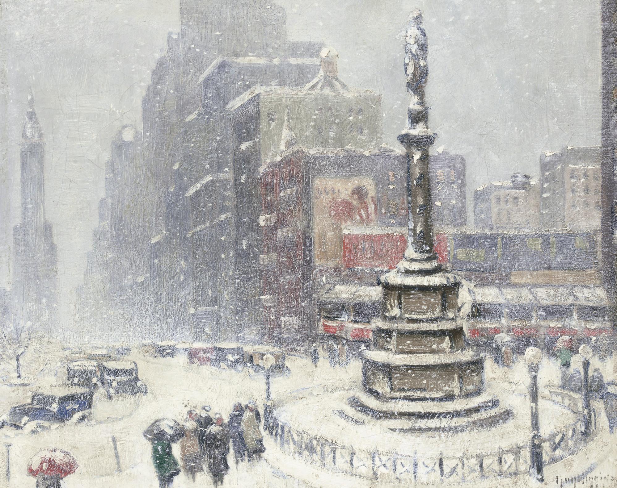 Guy Wiggins - Blizzard at Columbus Circle