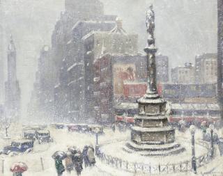 Guy Wiggins - Blizzard at Columbus Circle