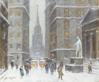 Guy Wiggins - Winter\'s Day on Wall St.