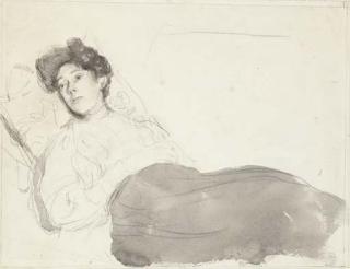 Gwen John - Portrait of a lady reclining