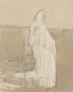 Gwen John - Standing woman in an interior