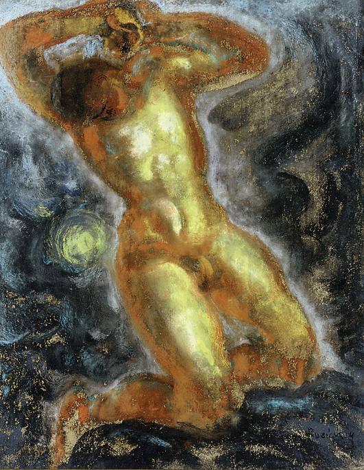 György Ruzicskay - Kneeling figure; and Bound figure