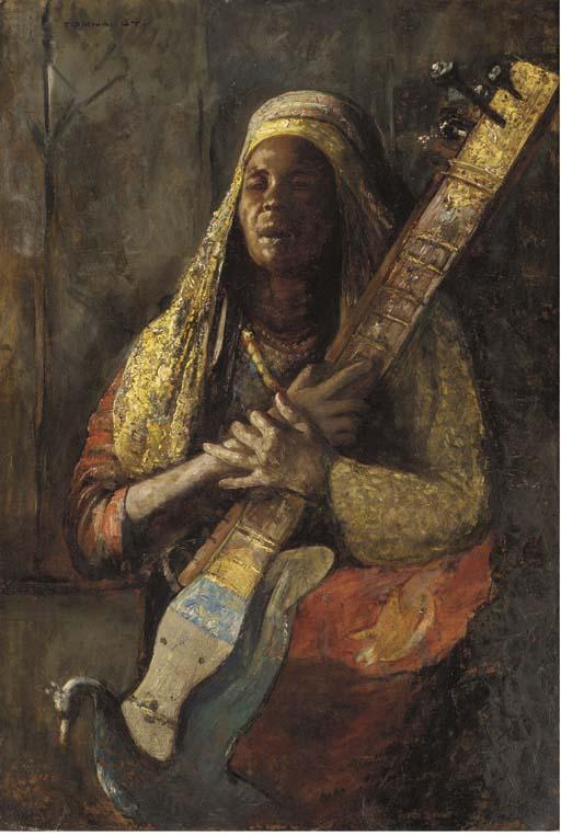 Gyula Tornai - The Oriental lute player