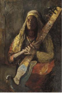Gyula Tornai - The Oriental lute player