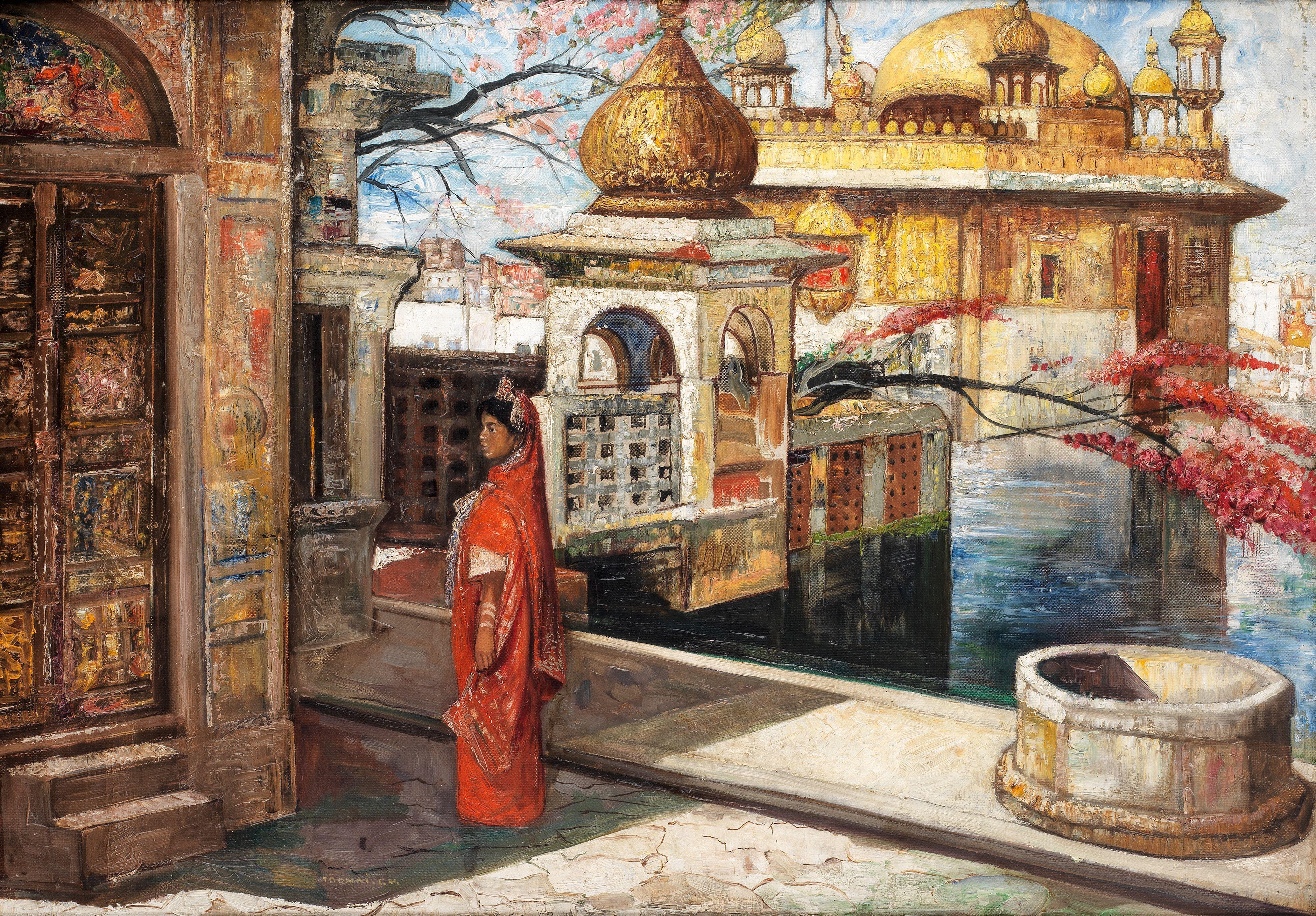Gyula Tornai - View of the Golden Temple, Amritsar