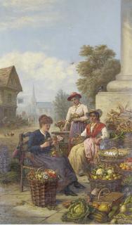 H. C. Bryant - The flower and vegetable market