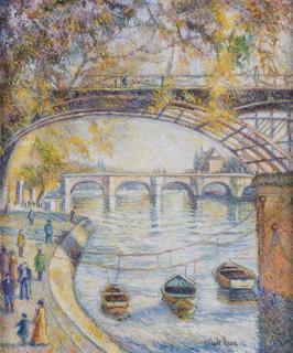 H. Claude Pissarro - Le Pont-Des-Arts, Paris