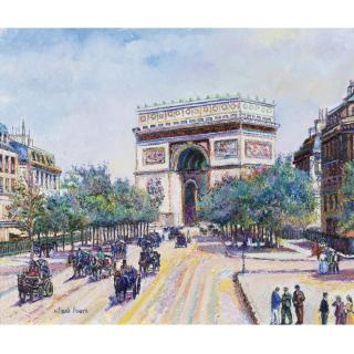 H. Claude Pissarro - Les Fiacres De L\'Etoile