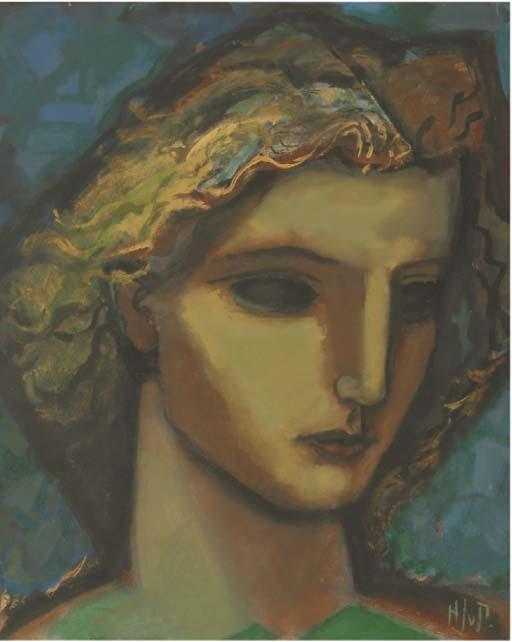 H.J. van Piggelen - Head of a woman