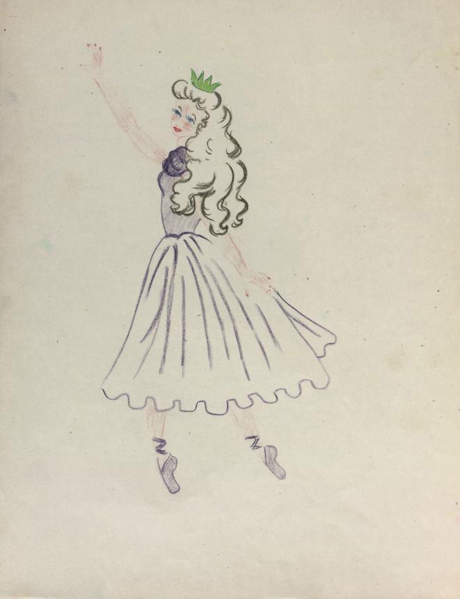 H.M. Beatrix van Oranje-Nassau - A ballerina with a crown