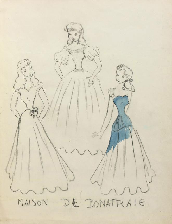 H.M. Beatrix van Oranje-Nassau - Maison de Bonatraie: three mannequins