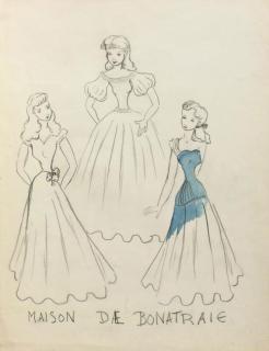 H.M. Beatrix van Oranje-Nassau - Maison de Bonatraie: three mannequins