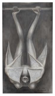 H.R. Giger - The Tourist IX, Hanging Alien Looking Dying Spider