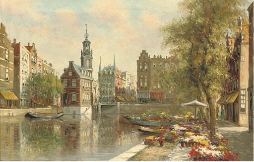 H. Ten Hoven - A canal, Amsterdam