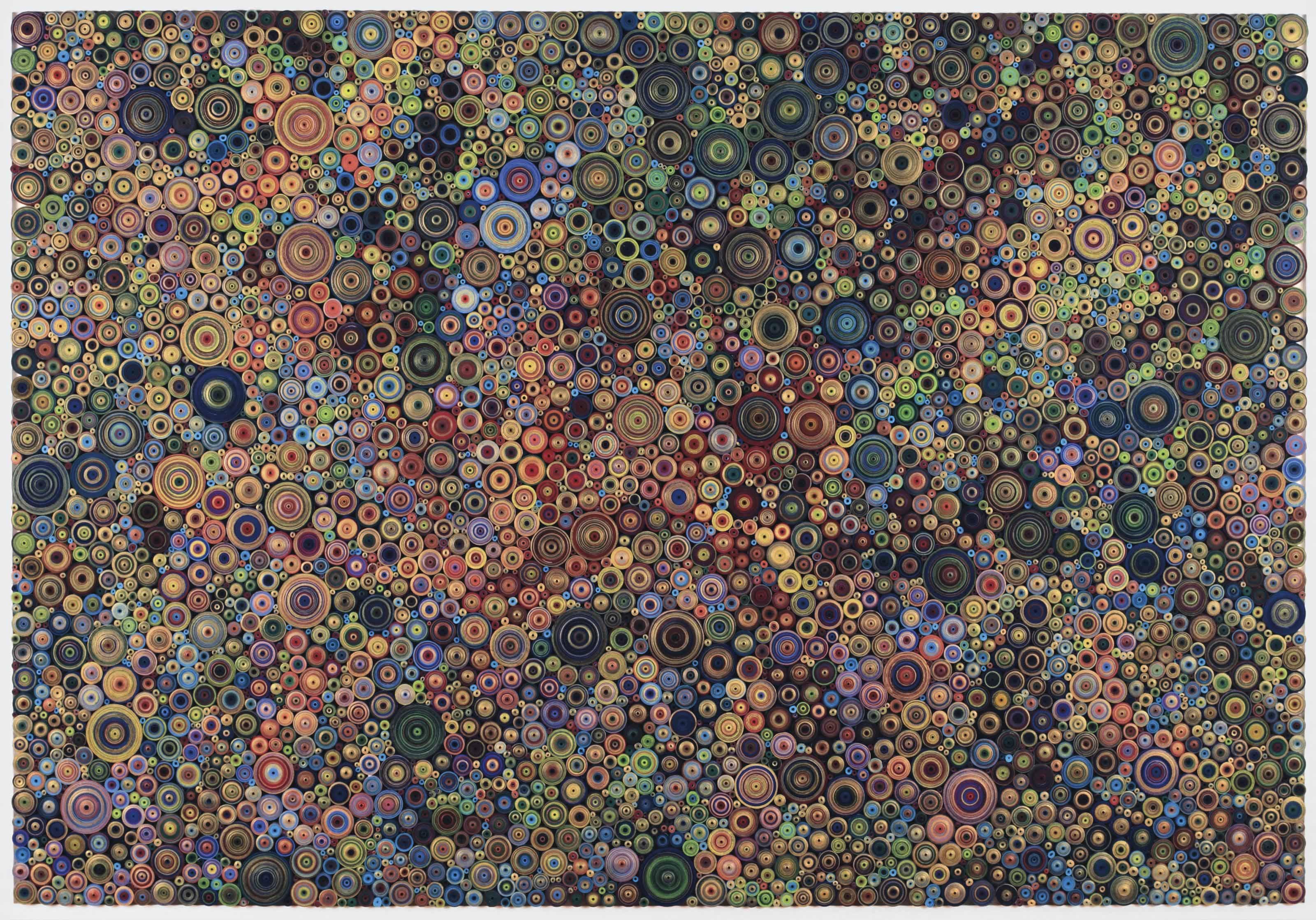 Hadieh Shafie - Dipped In Ultramarine Blue, Phthalo Blue And Phthalo Green