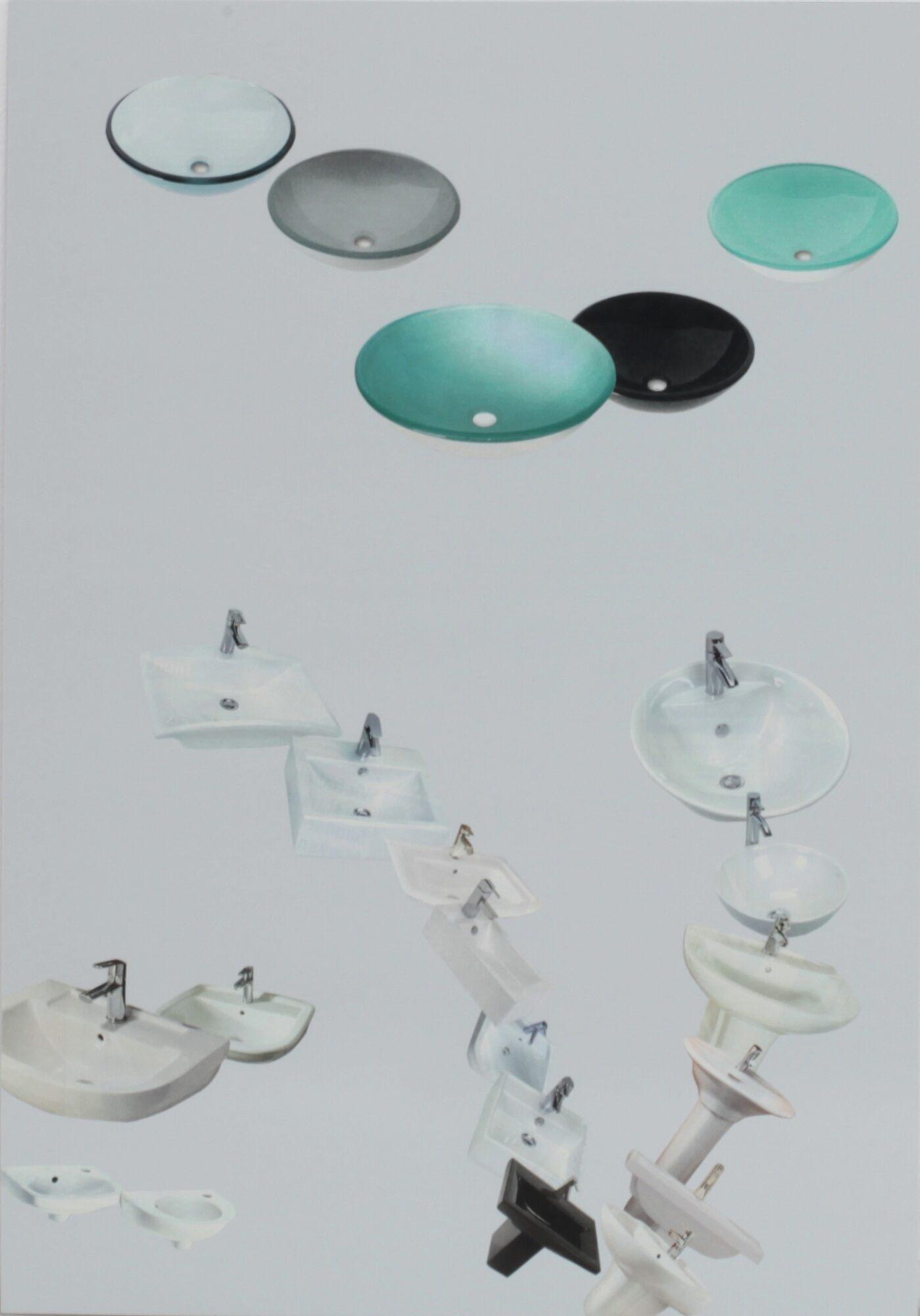 Haegue Yang - Hardware Store Collage - Bauhaus Bathroom Sinks #1