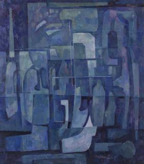 Hafidh Al-Droubi - Blue Abstract