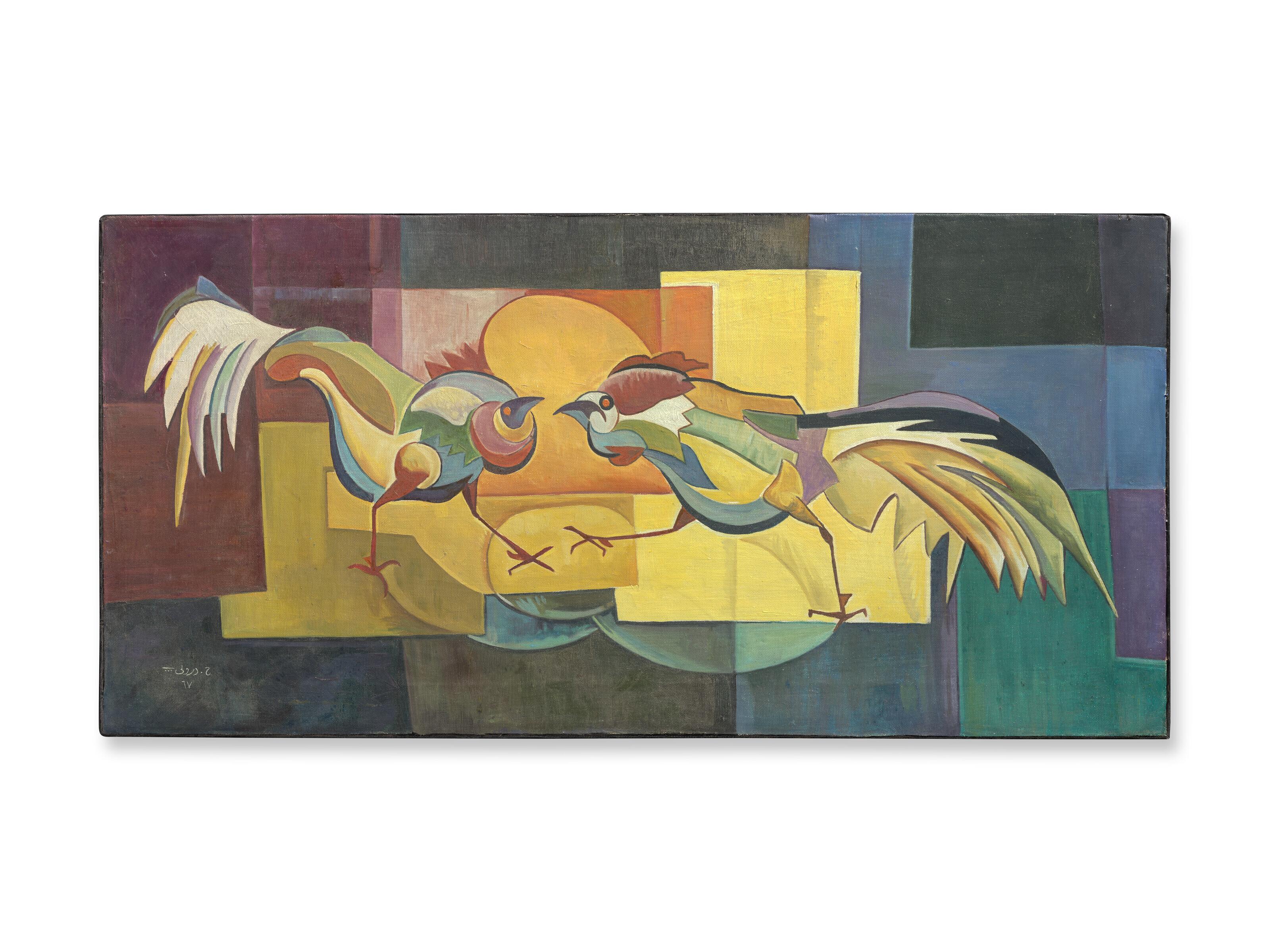 Hafidh Al-Droubi - Cock fight