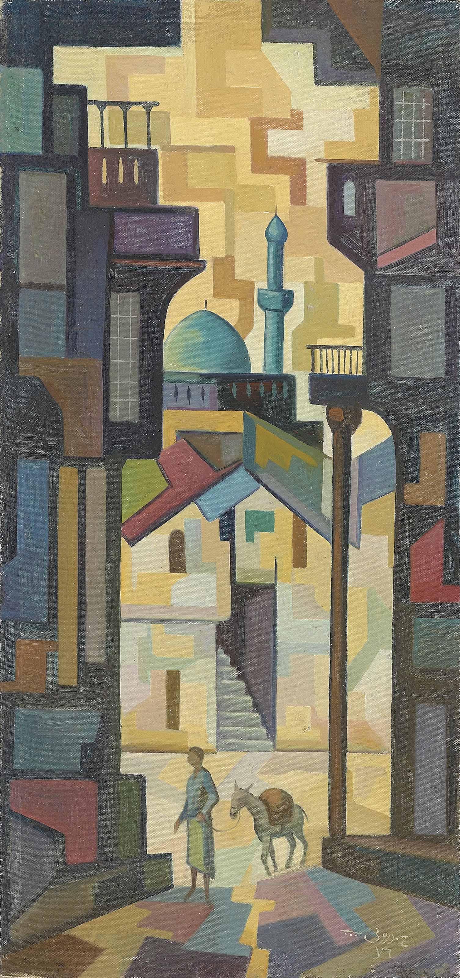 Hafidh Al-Droubi - Street Scene in Baghdad