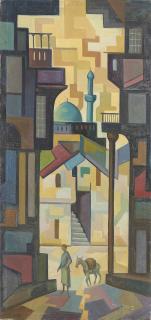 Hafidh Al-Droubi - Street Scene in Baghdad