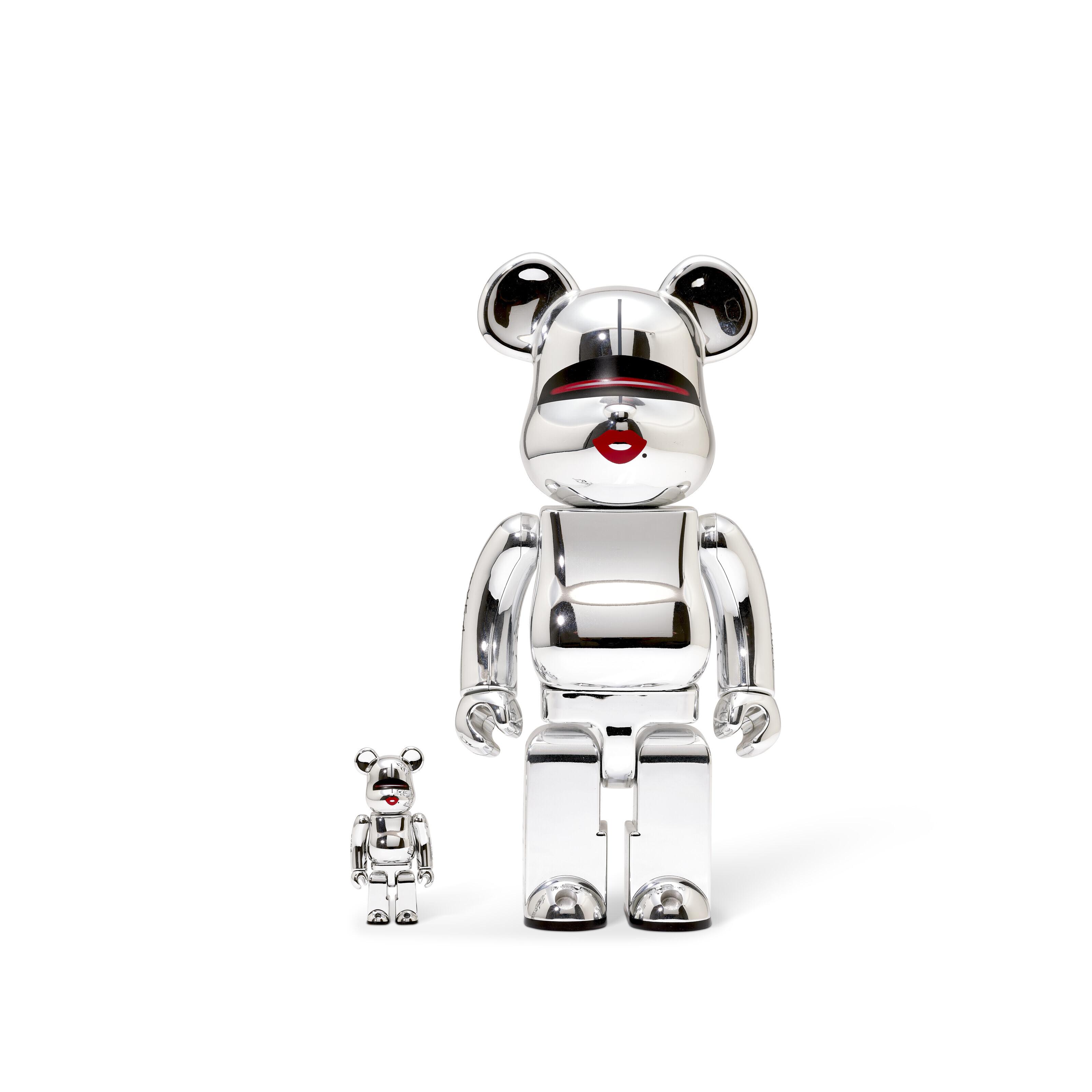 Hajime Sorayama - HAJIME SORAYAMA x Tyga BE@RBRICK 100% x 400% SILVER Set