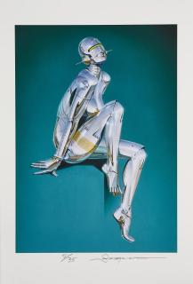 Hajime Sorayama - Untitled (Sitting on a Step)
