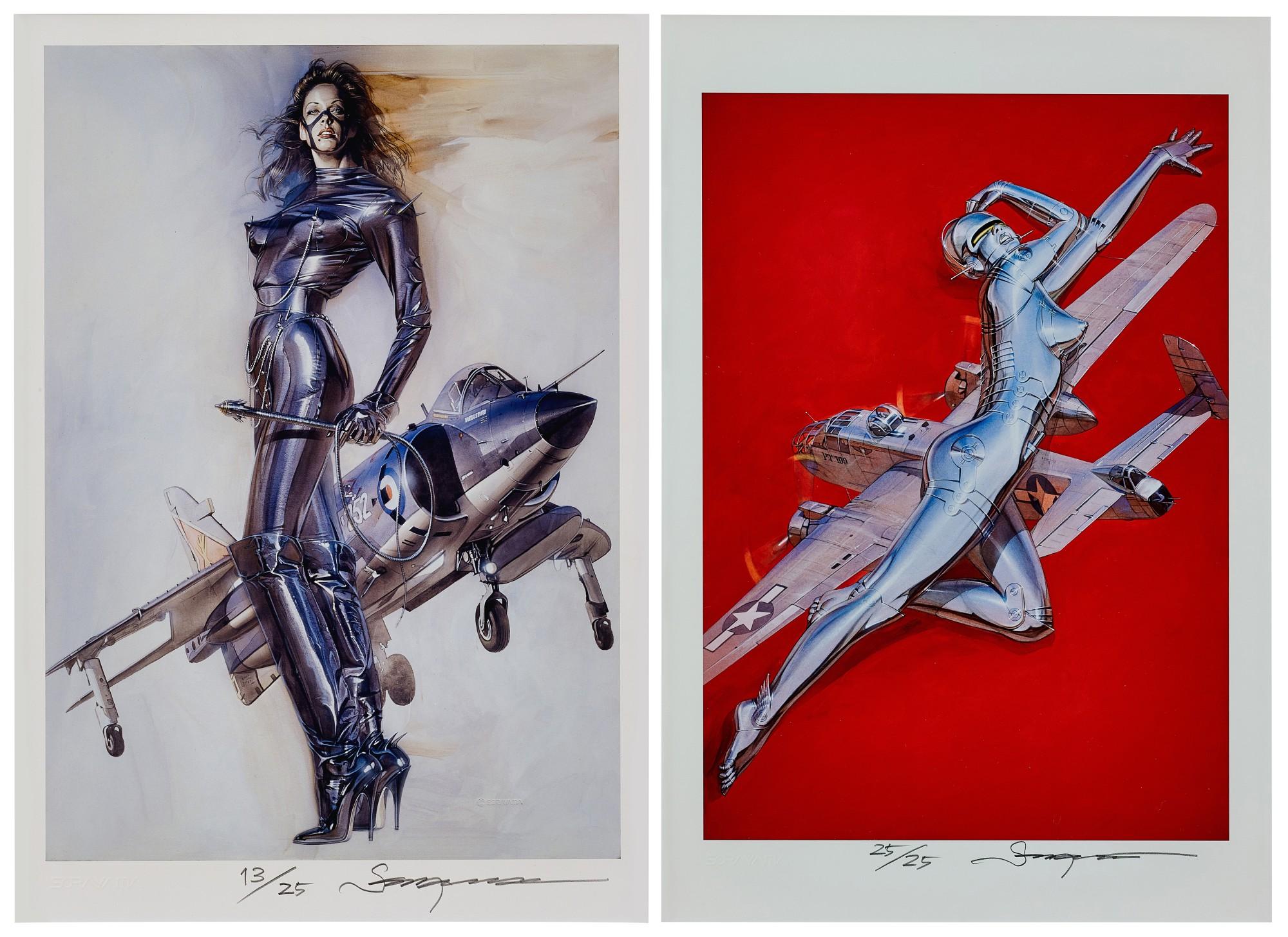 Hajime Sorayama - Untitled (Two Works)